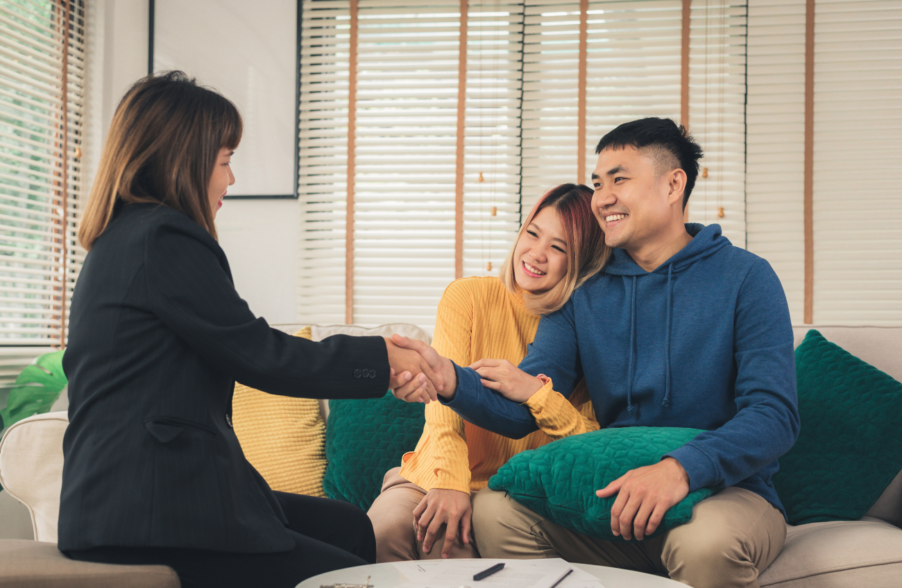 Couple renovating their first BTO